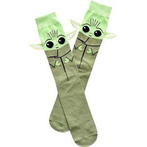 STAR WARS Men's Baby Yoda Cosplay Crew Socks with Embroidered Ears